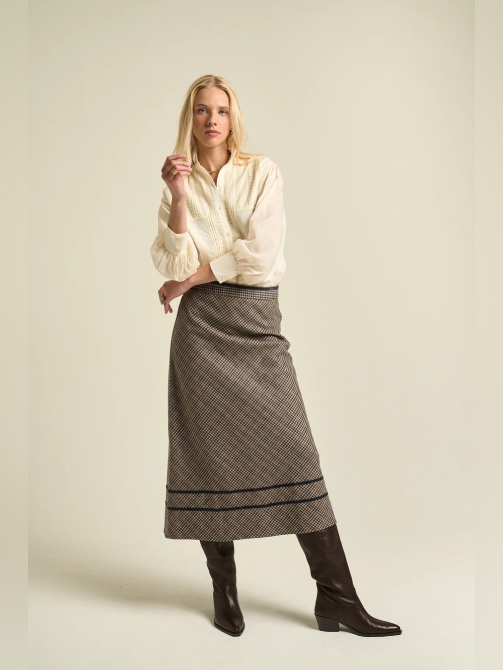 Sonmer Skirt Iris Brown